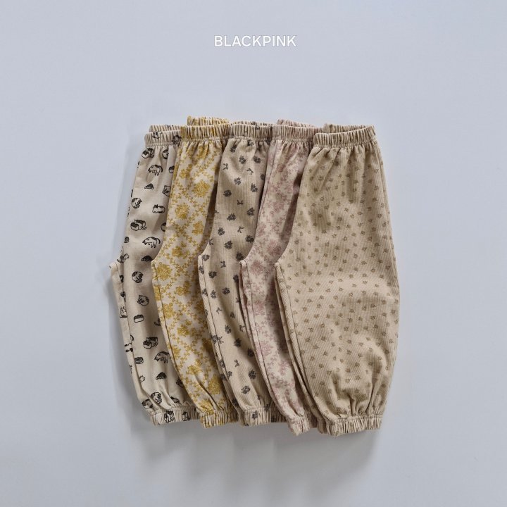 Black Pink - Korean Children Fashion - #designkidswear - Corduroy Printed Pants