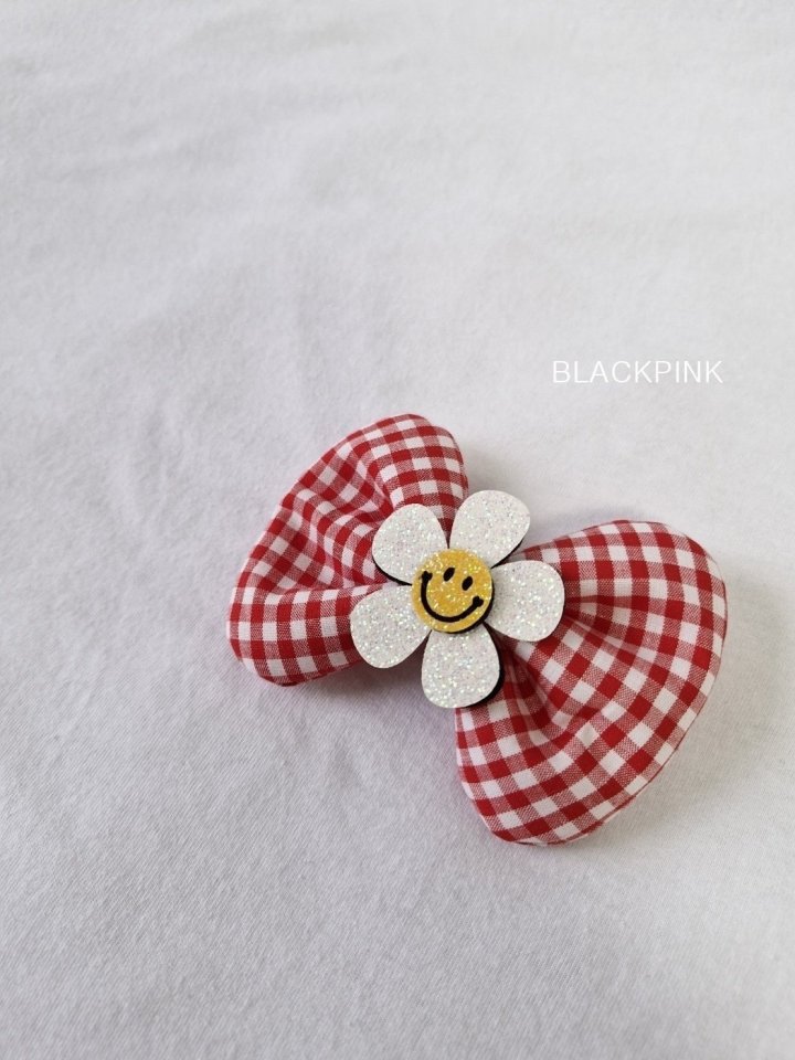 Black Pink - Korean Children Fashion - #designkidswear - Smile Check Ribbon - 7
