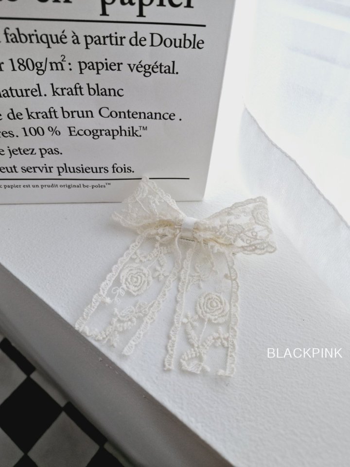 Black Pink - Korean Children Fashion - #designkidswear - Barbara Ribbon Pin