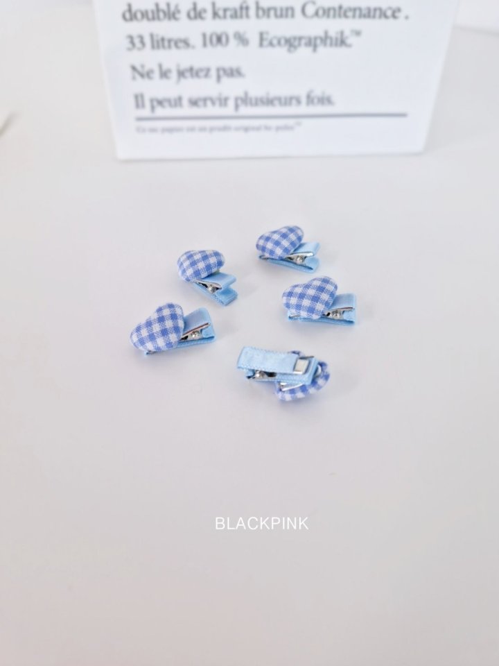 Black Pink - Korean Children Fashion - #designkidswear - Mini Heart Bean Set - 11