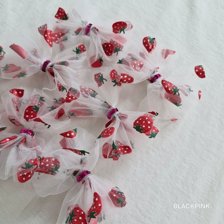 Black Pink - Korean Children Fashion - #designkidswear - Strawberry Hair Clip - 7