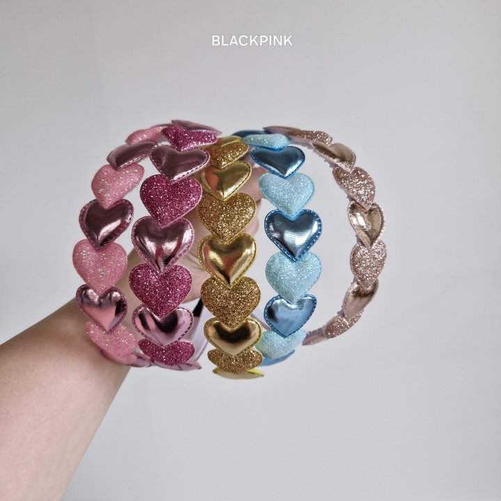 Black Pink - Korean Children Fashion - #designkidswear - Heart Pearl Headband - 11