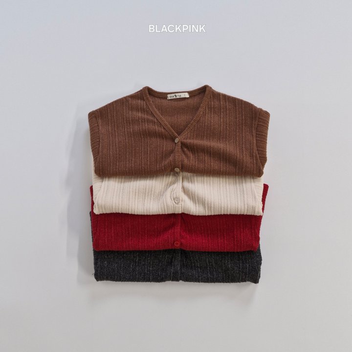 Black Pink - Korean Children Fashion - #discoveringself - Knit Cardigan - 2