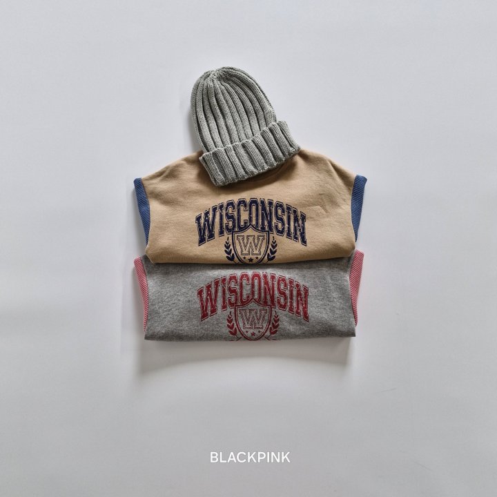 Black Pink - Korean Children Fashion - #discoveringself - Knit Contrast Sweatshirt - 3