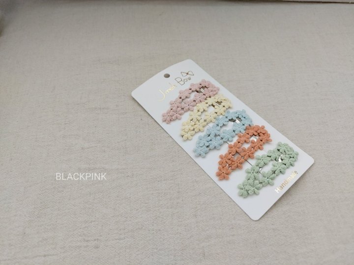 Black Pink - Korean Children Fashion - #discoveringself - Flower Snap Clip