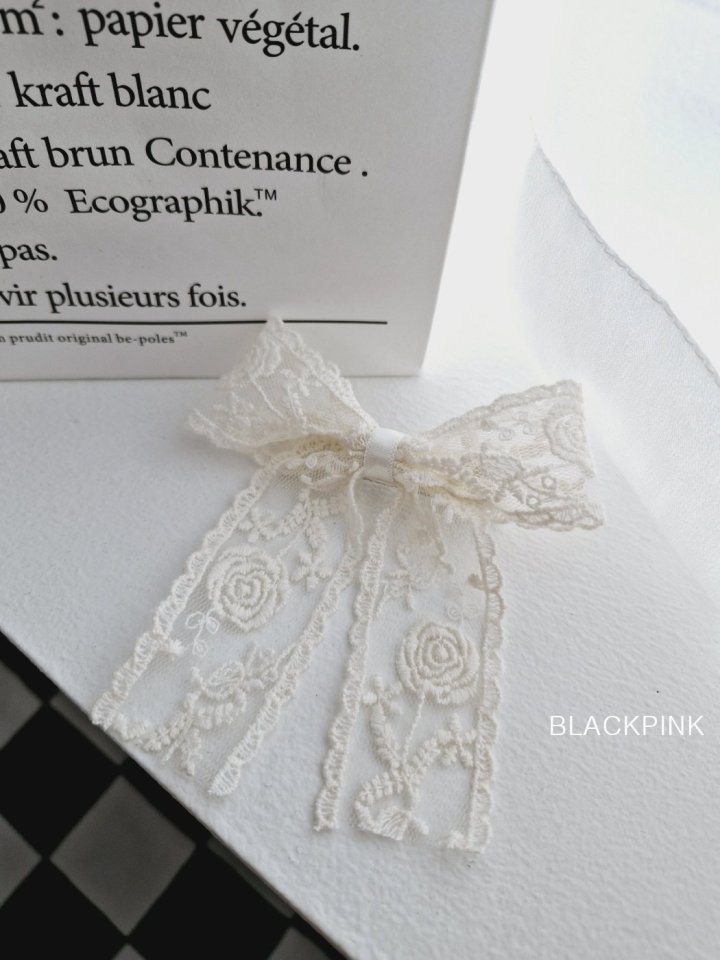 Black Pink - Korean Children Fashion - #discoveringself - Barbara Ribbon Pin - 2