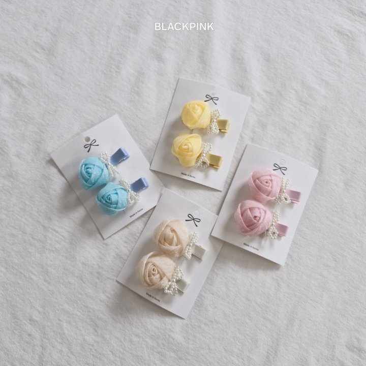 Black Pink - Korean Children Fashion - #discoveringself - Chiffon Rose Set