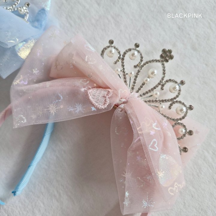 Black Pink - Korean Children Fashion - #designkidswear - Heart Crown Headband - 4