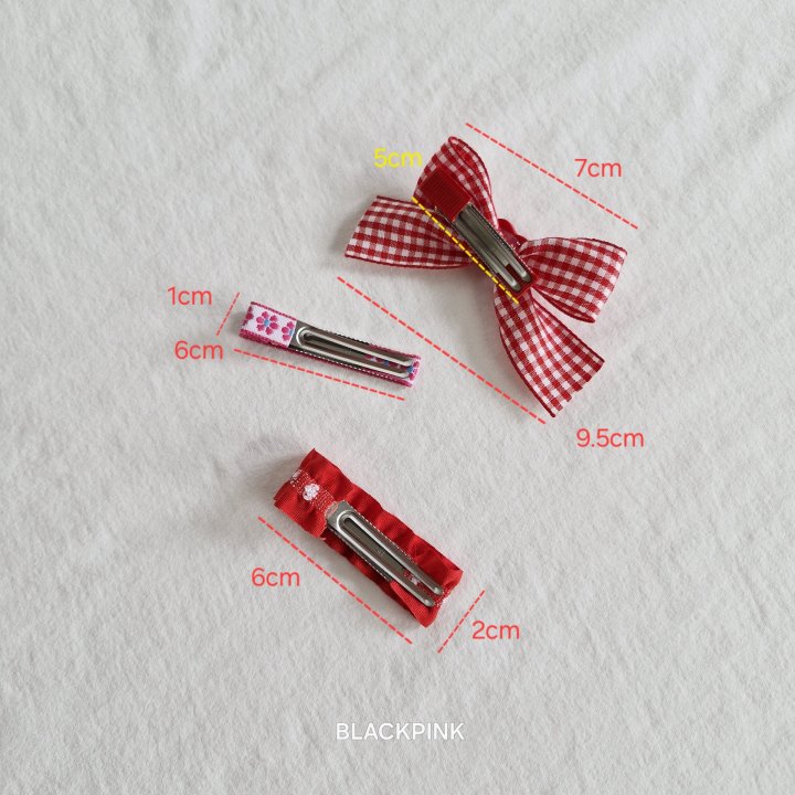 Black Pink - Korean Children Fashion - #discoveringself - Heart Check Frill (set of 3) - 9