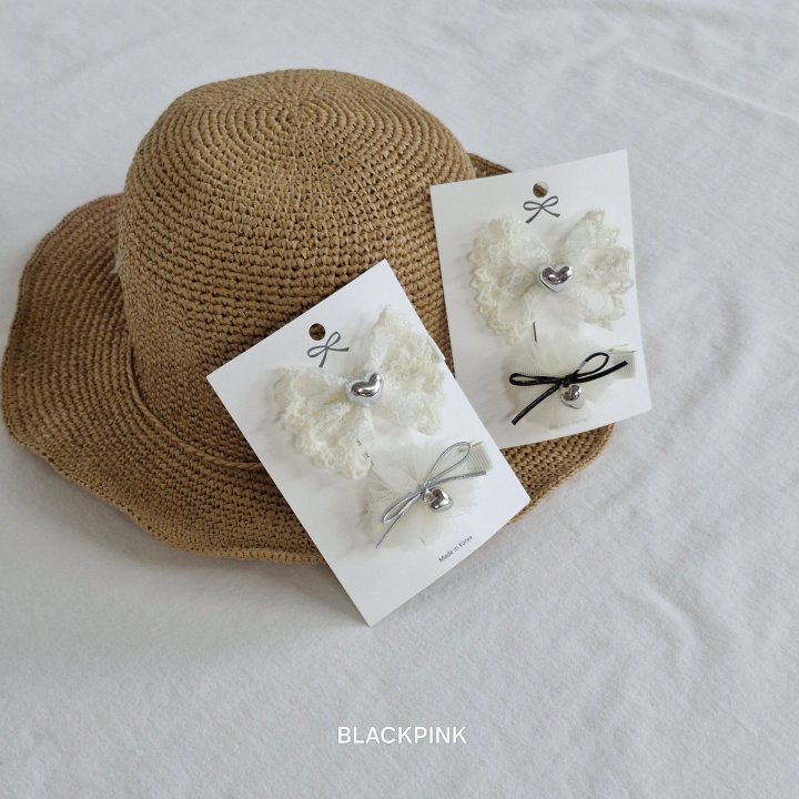 Black Pink - Korean Children Fashion - #discoveringself - Joel Lace (set of 2)