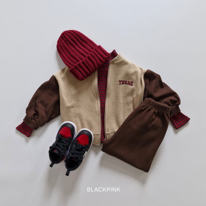 Black Pink - Korean Children Fashion - #fashionkids - Texas Zip-up - 11