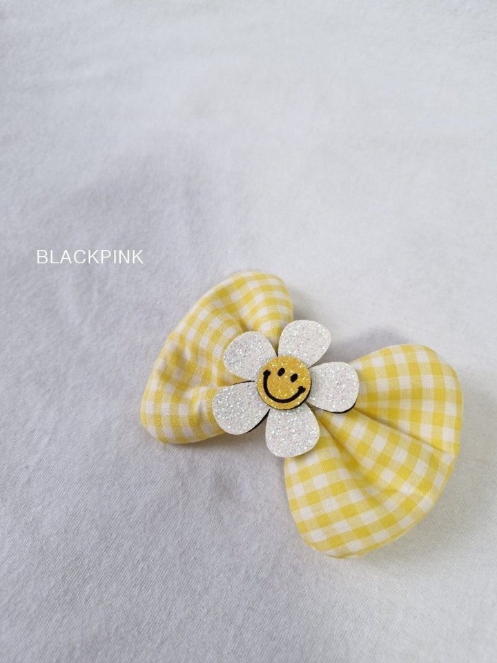Black Pink - Korean Children Fashion - #fashionkids - Smile Check Ribbon - 9