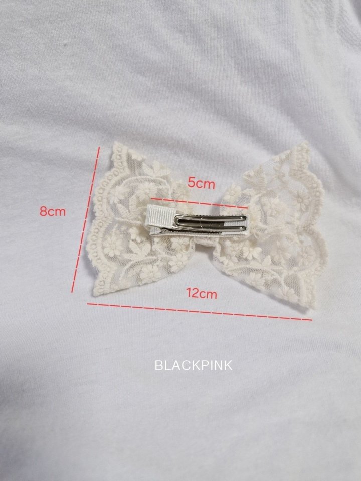 Black Pink - Korean Children Fashion - #fashionkids - Heather Lace Ribbon Pin - 6