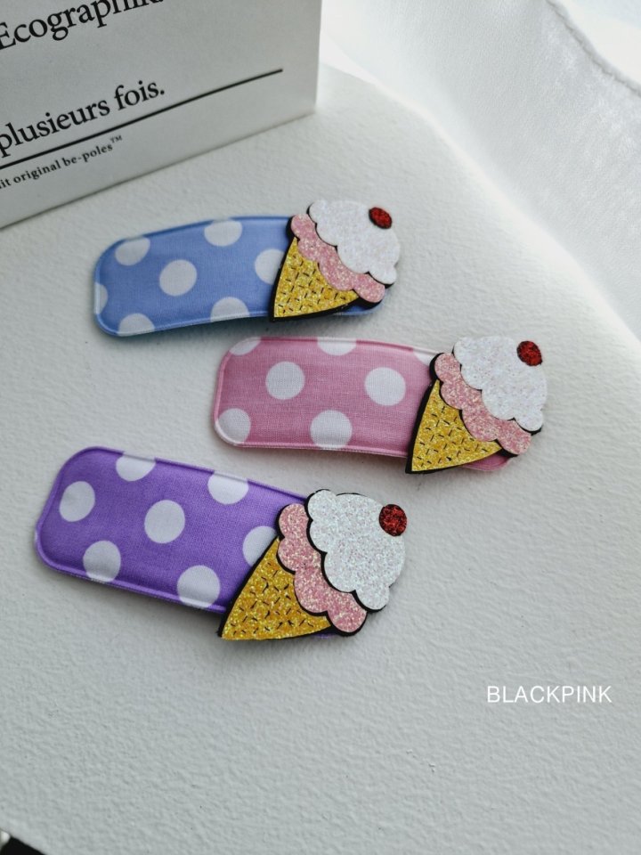 Black Pink - Korean Children Fashion - #fashionkids - Ice Cream Dot Pin - 2