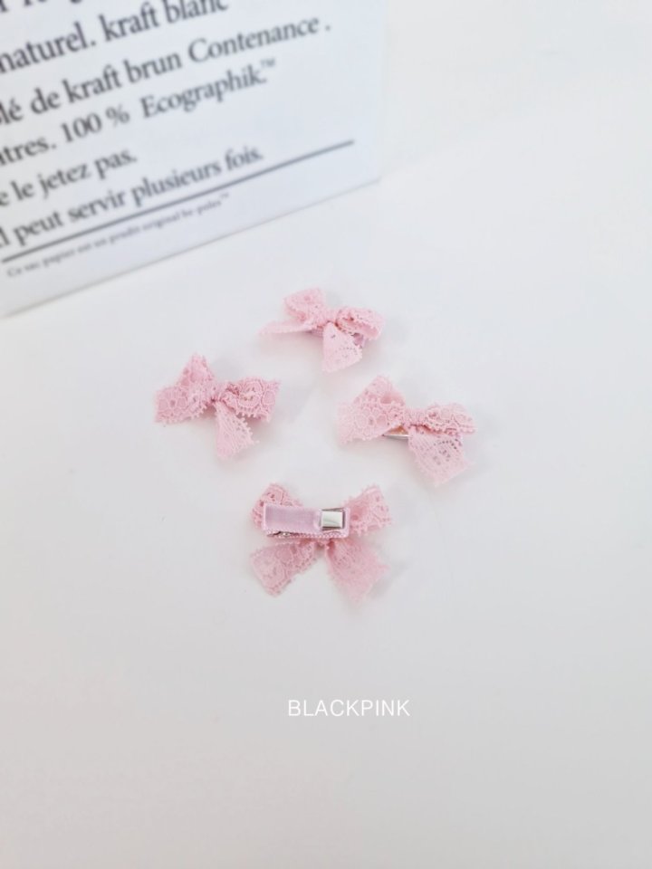 Black Pink - Korean Children Fashion - #fashionkids - Mini Lace Ribbon Set - 11