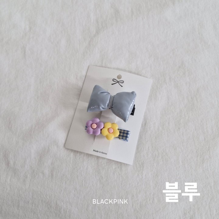 Black Pink - Korean Children Fashion - #fashionkids - Puffy Flower (set of 2) - 5