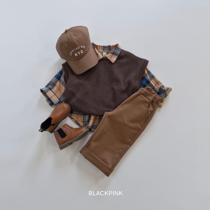 Black Pink - Korean Children Fashion - #kidsshorts - Aurora Knit Vest - 8