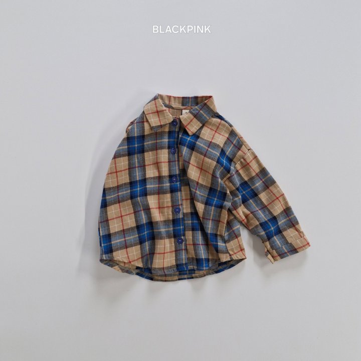 Black Pink - Korean Children Fashion - #kidsshorts - Bright Check Shirt - 7
