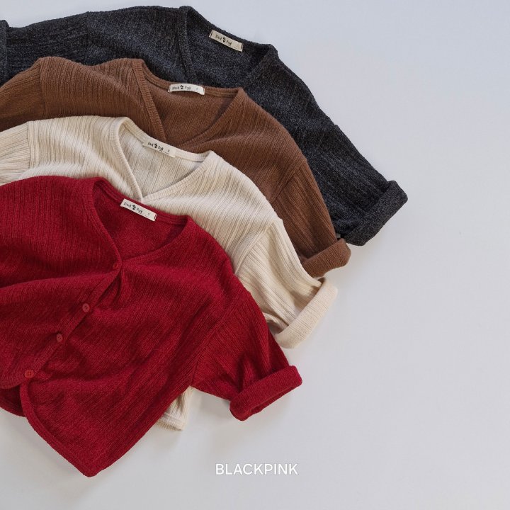Black Pink - Korean Children Fashion - #fashionkids - Knit Cardigan - 4