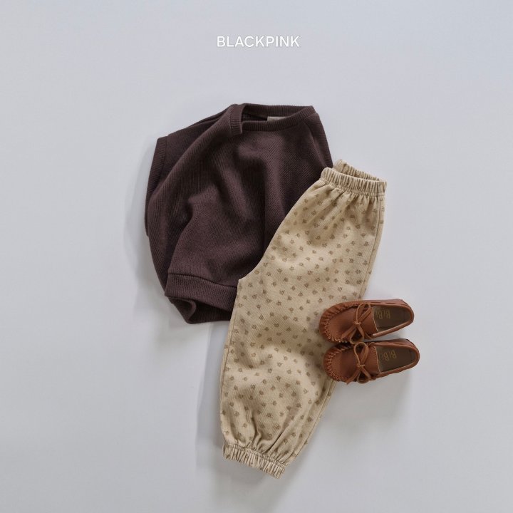 Black Pink - Korean Children Fashion - #fashionkids - Corduroy Printed Pants - 4