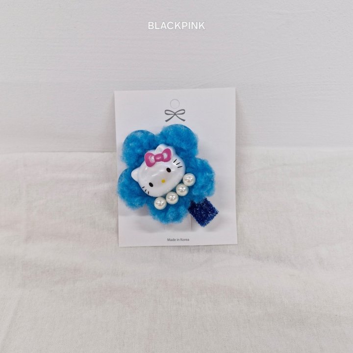 Black Pink - Korean Children Fashion - #kidsshorts - Kitty Fluffy Hair Clip - 8