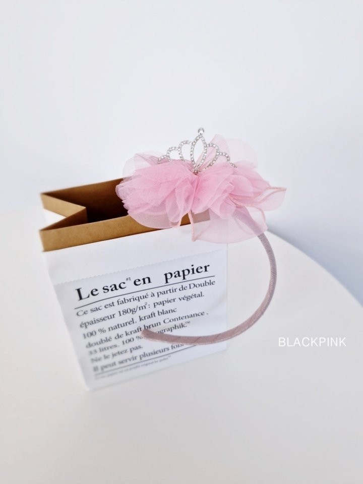 Black Pink - Korean Children Fashion - #kidsshorts - Tiara Headband - 8