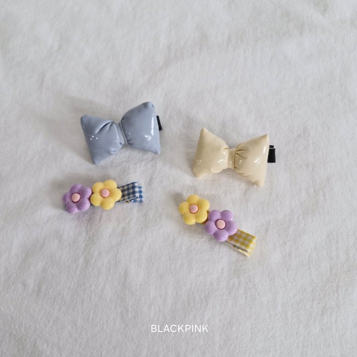 Black Pink - Korean Children Fashion - #kidsshorts - Puffy Flower (set of 2) - 6