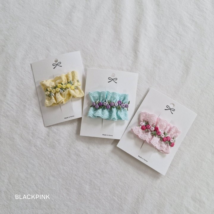 Black Pink - Korean Children Fashion - #kidsshorts - Frill Lace Pin