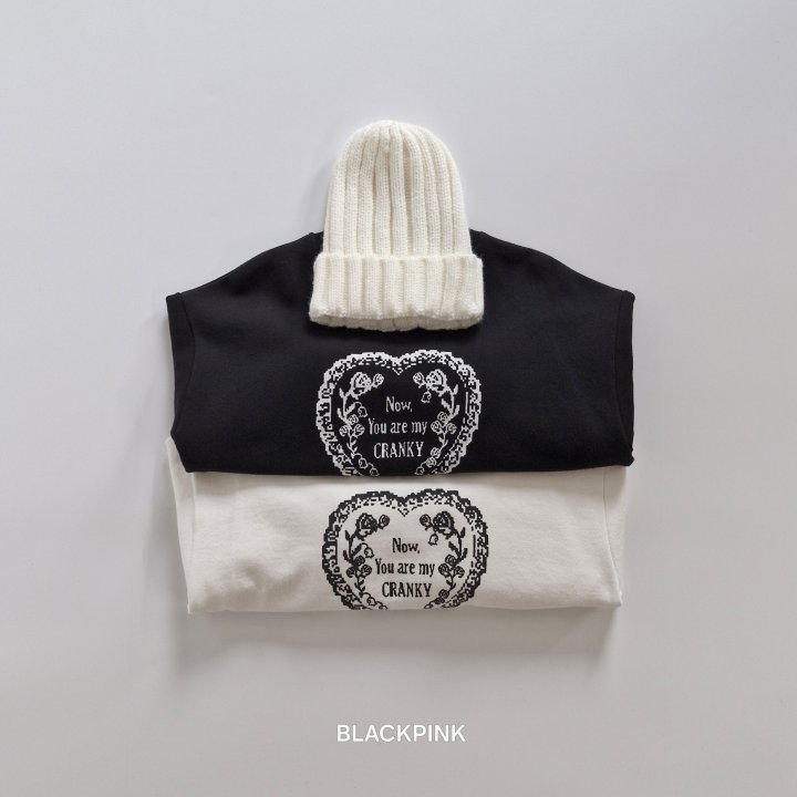 Black Pink - Korean Children Fashion - #kidsshorts - Sleeve Lace Sweatshirt