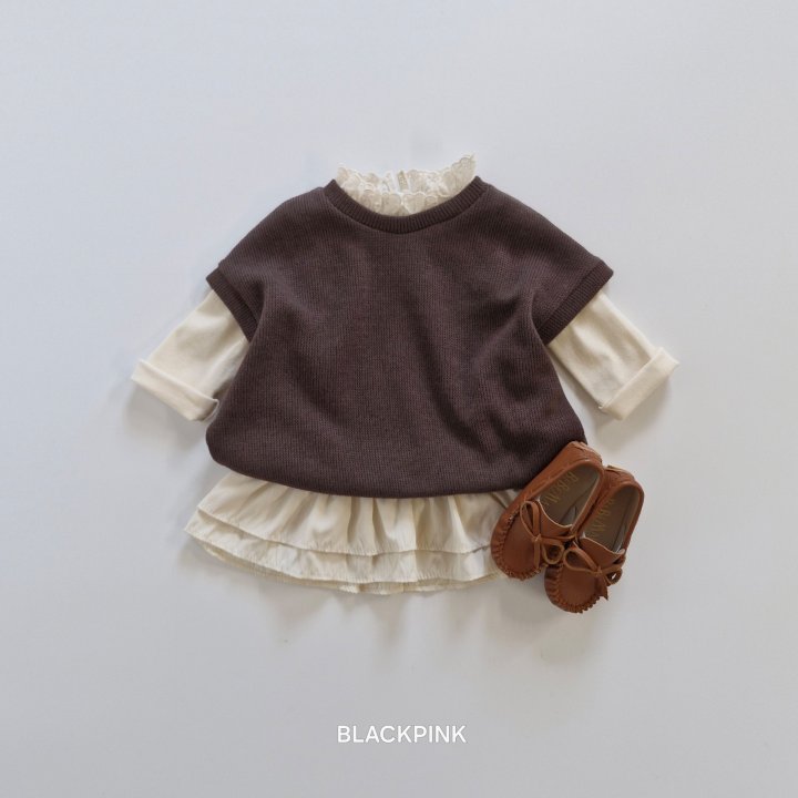 Black Pink - Korean Children Fashion - #kidsstore - Aurora Knit Vest - 9