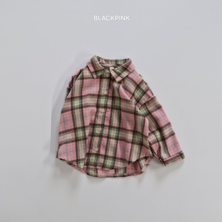 Black Pink - Korean Children Fashion - #kidsstore - Bright Check Shirt - 8