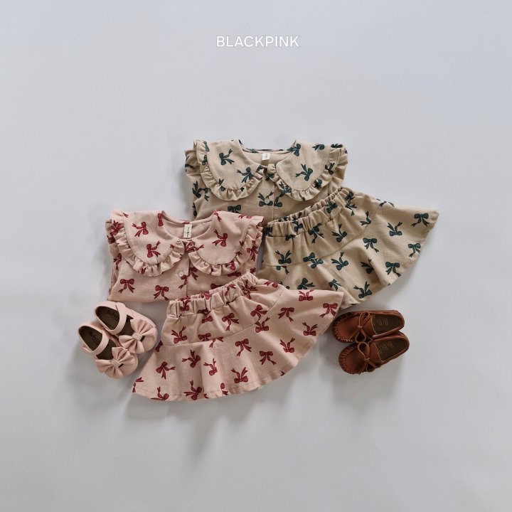 Black Pink - Korean Children Fashion - #kidsstore - Girl Ribbon Set - 2