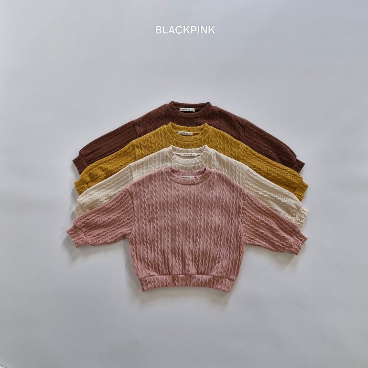 Black Pink - Korean Children Fashion - #kidsstore - Cable Knit Sweater