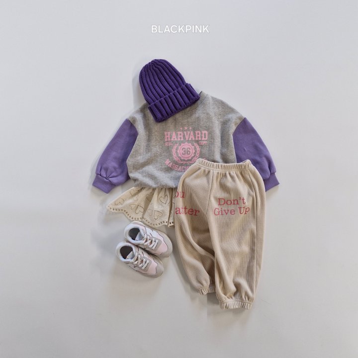 Black Pink - Korean Children Fashion - #kidsstore - Harvard Raglan Sweatshirt - 12