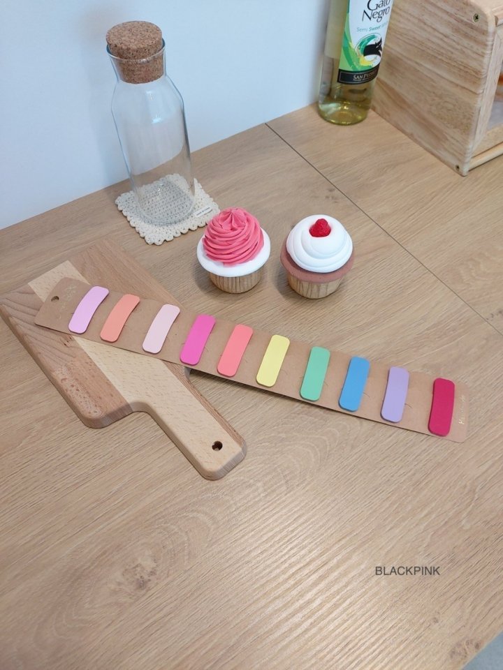 Black Pink - Korean Children Fashion - #kidsstore - Macaron Snap Clip - 6