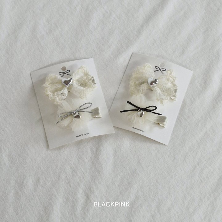 Black Pink - Korean Children Fashion - #kidsshorts - Joel Lace (set of 2) - 4
