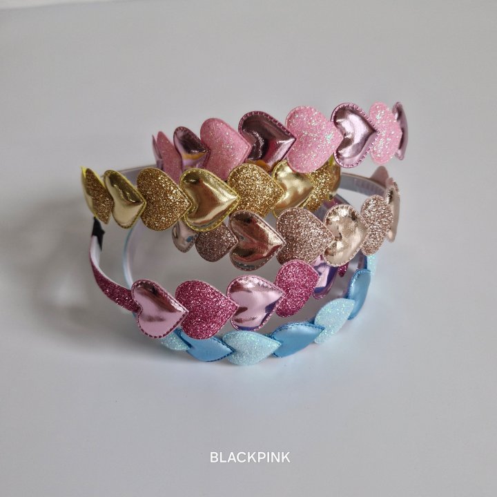 Black Pink - Korean Children Fashion - #kidsstore - Heart Pearl Headband