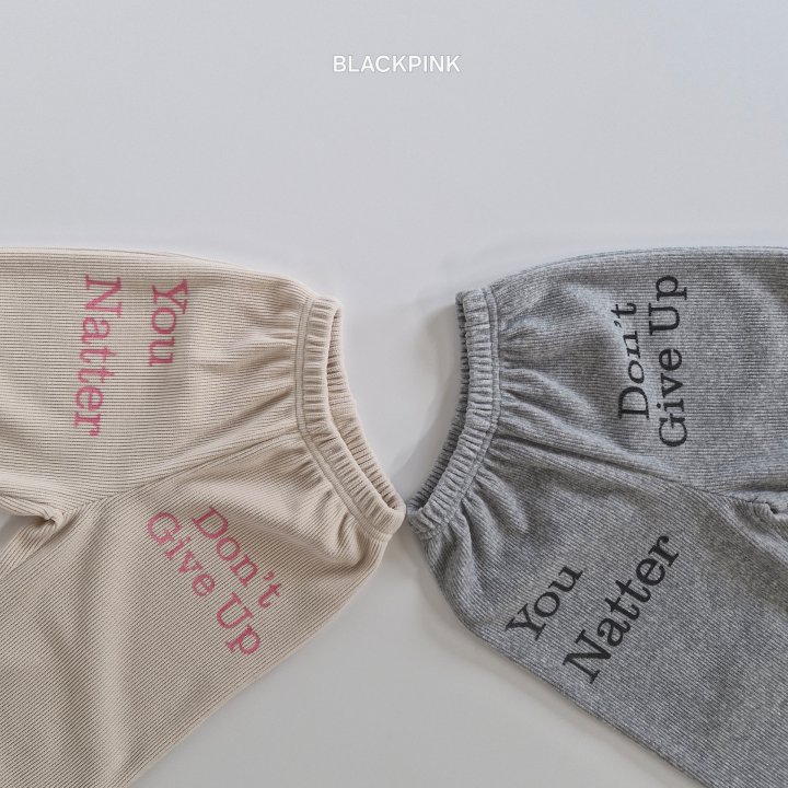 Black Pink - Korean Children Fashion - #kidsstore - Ami Printed Jogger Pants - 6