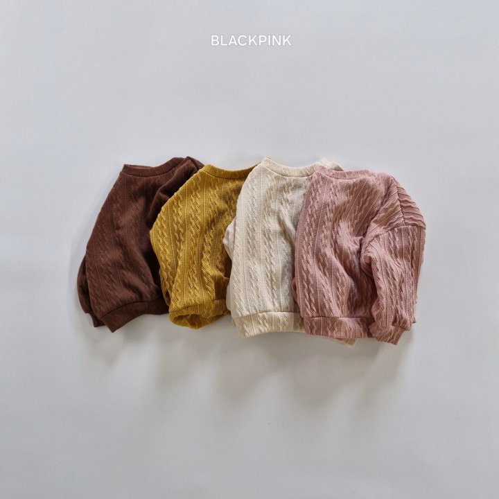 Black Pink - Korean Children Fashion - #kidzfashiontrend - Cable Knit Sweater - 2