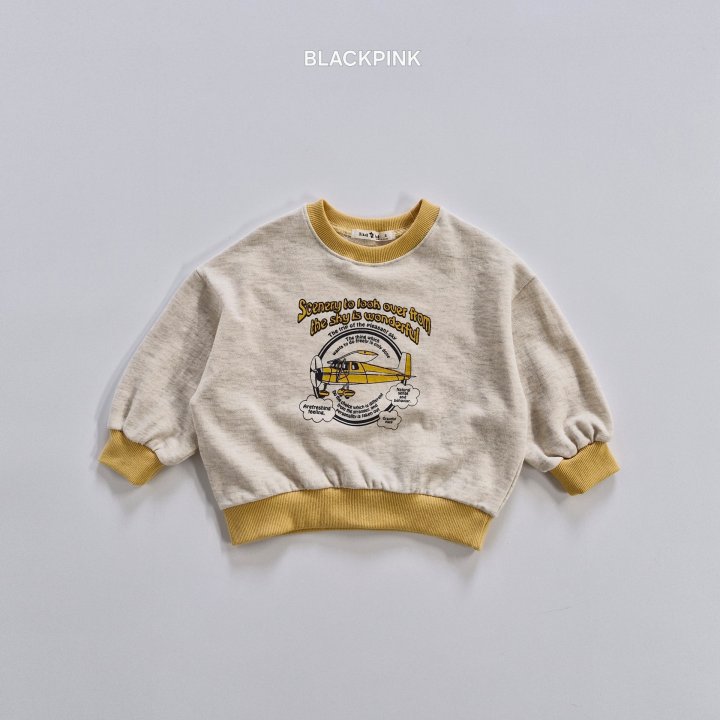 Black Pink - Korean Children Fashion - #kidzfashiontrend - Airplane Sweatshirt - 10