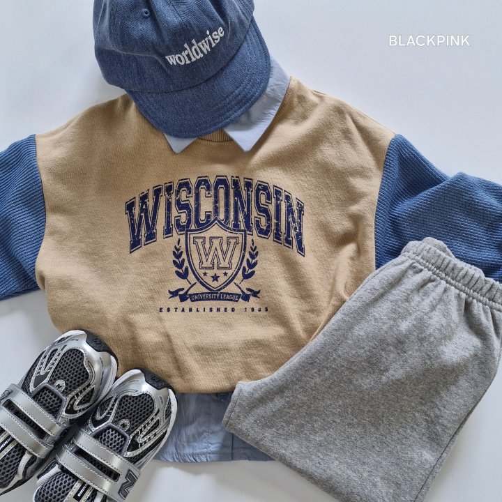 Black Pink - Korean Children Fashion - #kidzfashiontrend - Knit Contrast Sweatshirt - 7