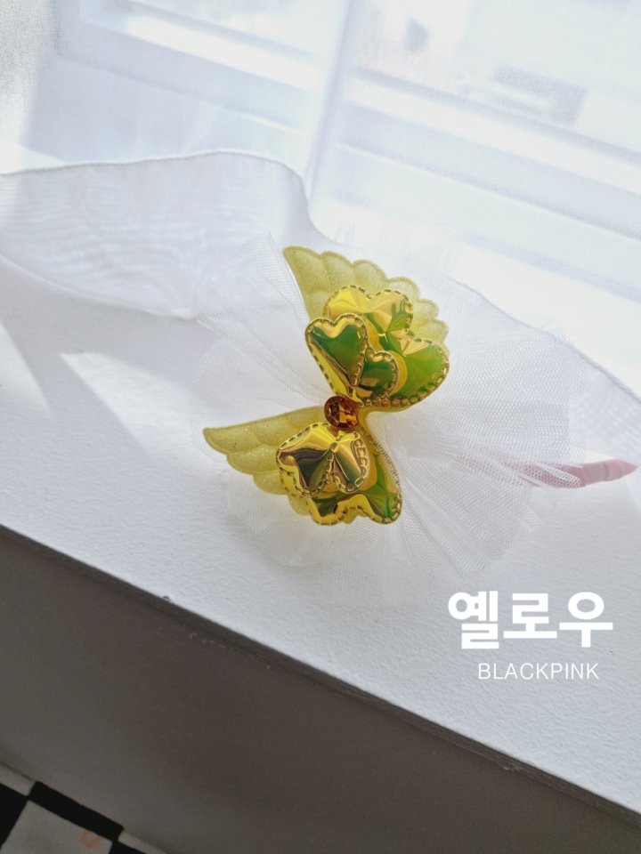 Black Pink - Korean Children Fashion - #kidzfashiontrend - Butterfly Shiny Headband - 3