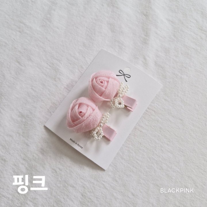 Black Pink - Korean Children Fashion - #kidzfashiontrend - Chiffon Rose Set - 5