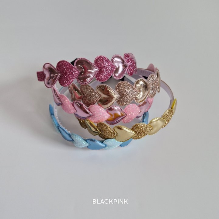 Black Pink - Korean Children Fashion - #kidzfashiontrend - Heart Pearl Headband - 2