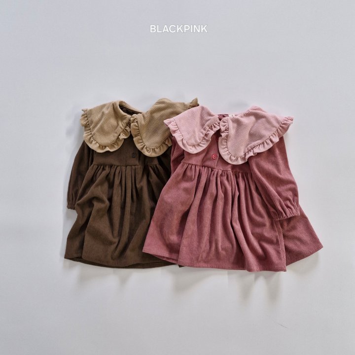 Black Pink - Korean Children Fashion - #littlefashionista - Jetty Corduroy One-piece