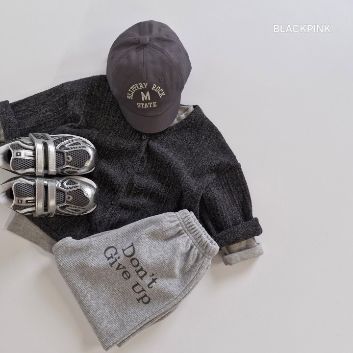 Black Pink - Korean Children Fashion - #littlefashionista - Knit Cardigan - 8
