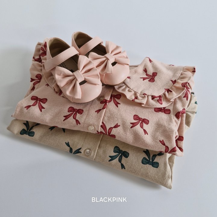 Black Pink - Korean Children Fashion - #littlefashionista - Girl Ribbon Set - 5