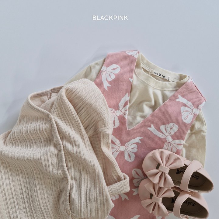 Black Pink - Korean Children Fashion - #littlefashionista - Lia Ribbon One-piece - 11