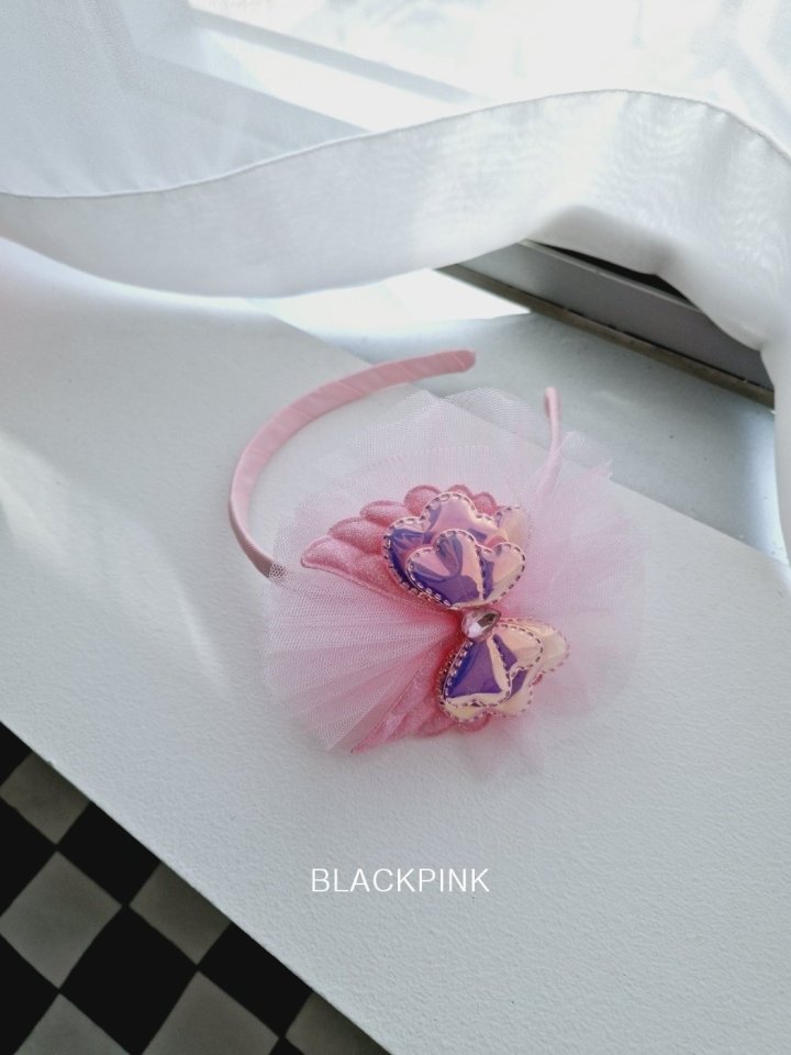 Black Pink - Korean Children Fashion - #littlefashionista - Butterfly Shiny Headband - 5