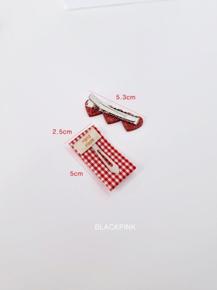 Black Pink - Korean Children Fashion - #littlefashionista - Acrylic Heart Set - 11